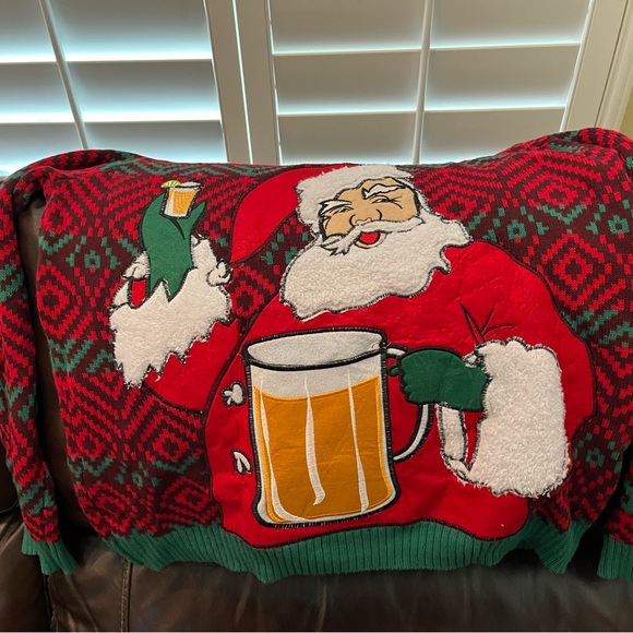 Ugly Christmas Sweater with Santa - Picture 4 of 5